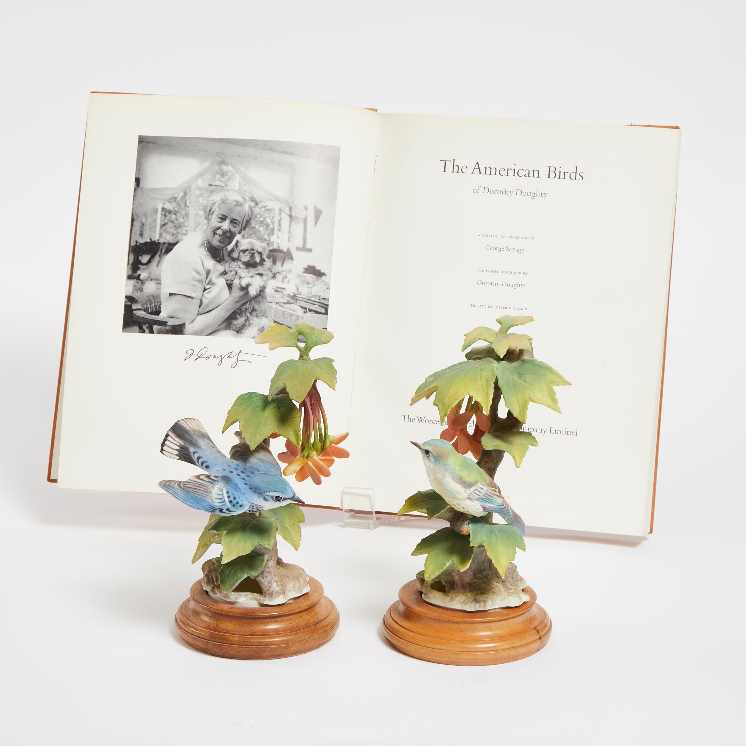Pair of Royal Worcester ‘Cerulean