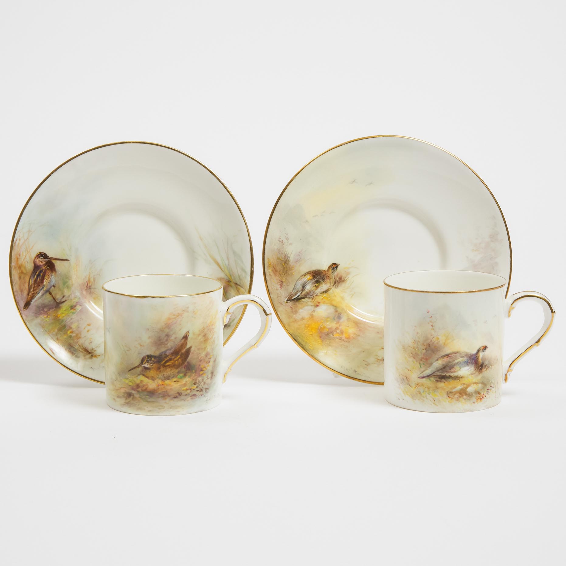 Pair of Royal Worcester Game Bird
