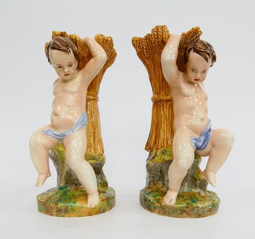 PAIR OF ROYAL WORCESTER PORCELAIN