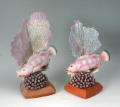 PAIR OF ROYAL WORCESTER ''RED
