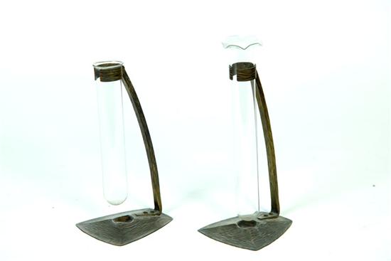 PAIR OF ROYCROFT BUD VASES. 