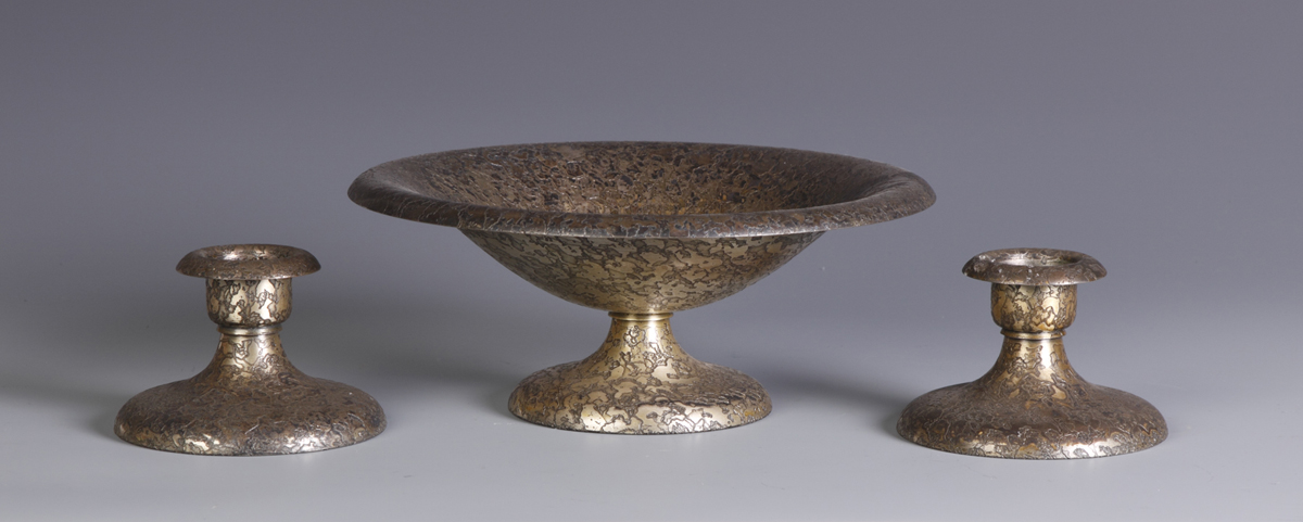 Pair of Roycroft Copper w/Silver