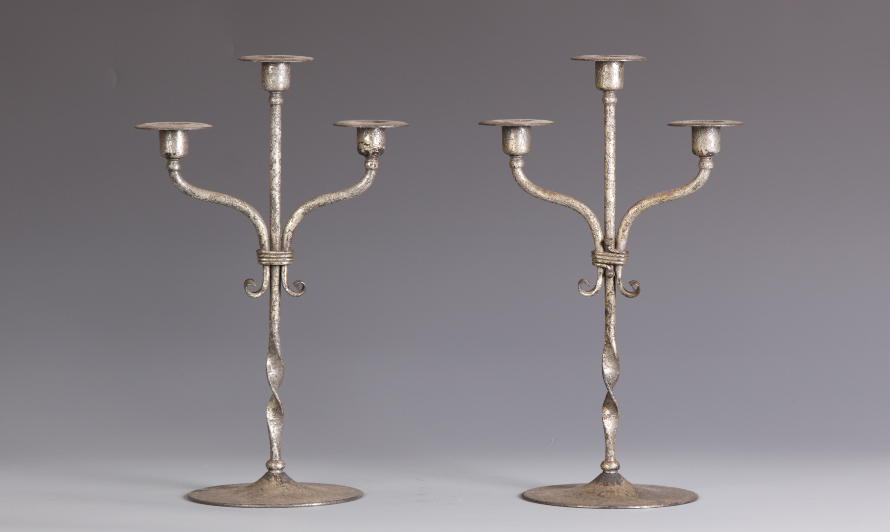 Pair of Roycroft Silver Plated
