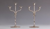 Pair of Roycroft Silver Plated