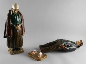 PAIR OF ROZENBURG FAIENCE FIGU