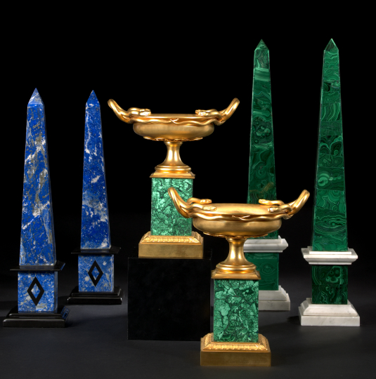 Pair of Russian Gilt-Lacquered