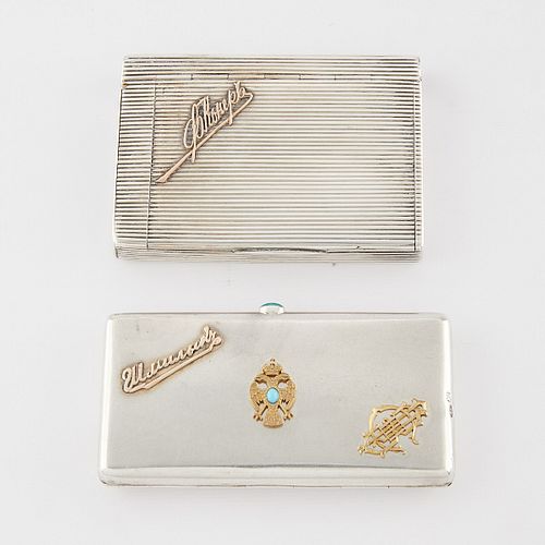 PAIR OF RUSSIAN SILVER SIGNATURE