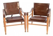PAIR OF SAFARI CHAIRS IN THE S