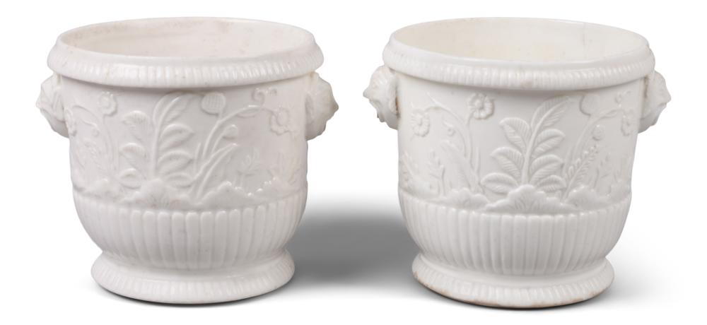 PAIR OF SAINT-CLOUD GLASS COOLERS