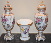 PAIR OF SAMPSON CLASSICAL URNS