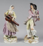 PAIR OF SAMSON ET CIE. PORCELA