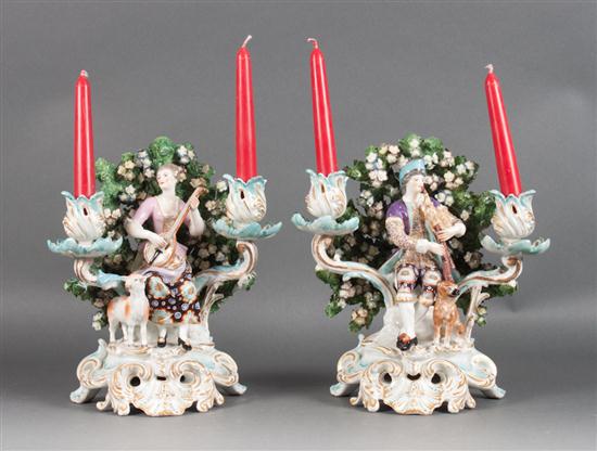 Pair of Samson porcelain bocage