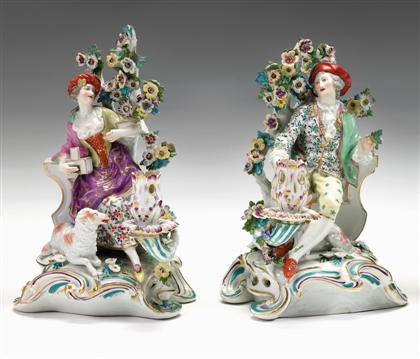 Pair of Samson porcelain figural
