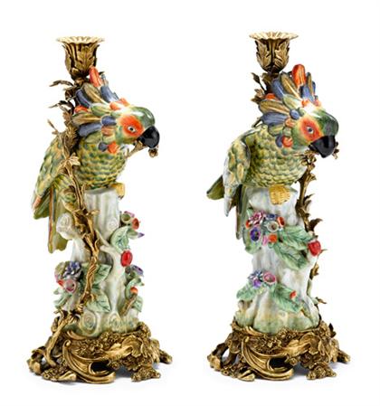 Pair of Samson style gilt bronze