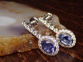 PAIR OF SAPPHIRE AND DIAMOND D