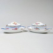 PAIR OF SÃ¨VRES PORCELAIN 'FEU