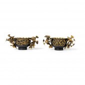 PAIR OF 'SAWASA' PARCEL-GILT H