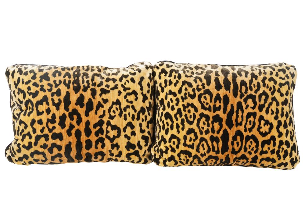 PAIR OF SCALAMANDRE FABRIC THROW