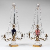 PAIR OF SCANDINAVIAN GILT-META