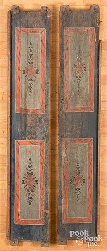 PAIR OF SCANDINAVIAN PAINTED
