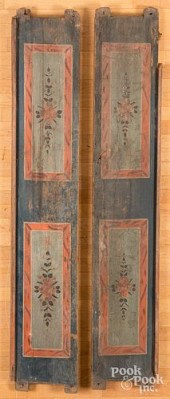 PAIR OF SCANDINAVIAN PAINTED W