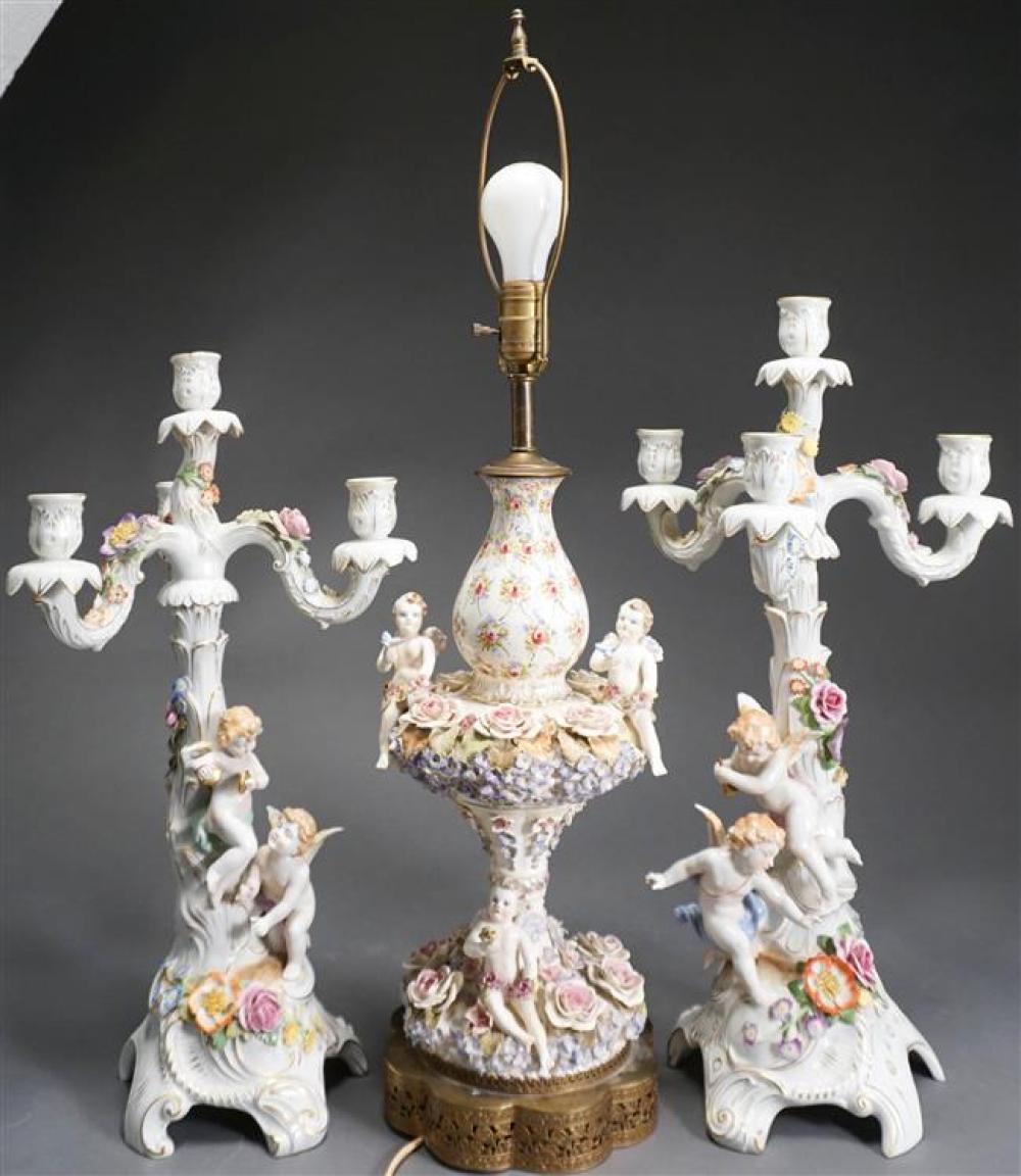 PAIR OF SCHIERHOLZ CHERUB