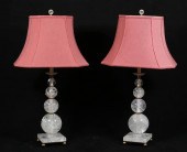PAIR OF SCHONBEK ROCK CRYSTAL