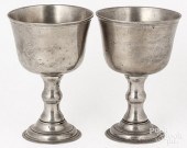 PAIR OF SCOTTISH PEWTER COMMUN