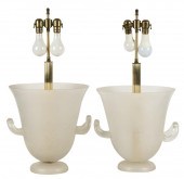 PAIR OF SEGUSO MURANO GLASS TA