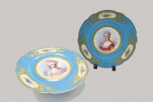 PAIR OF SEVRES BLUE CELESTE PO