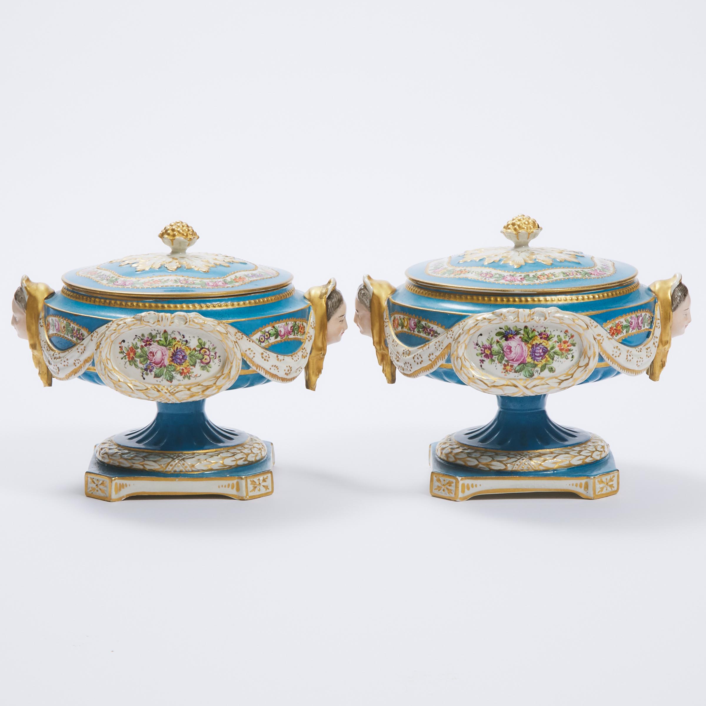 Pair of 'Sèvres' Earthenware