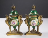 PAIR OF SEVRES PORCELAIN AND B