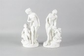 PAIR OF SEVRES STYLE BISCUIT P