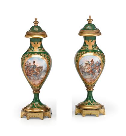 Pair of Sevres style Napoleonic