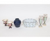 Pair of Sevres vases 8.5"h; Mo