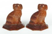 PAIR OF SEWERTILE DOGS.  Proba
