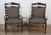 PAIR OF SHAKER STYLE LADDERBAC