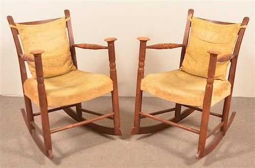 PAIR OF SHAKER TYPE ROCKERS WITH