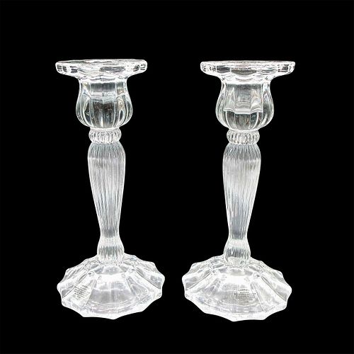 PAIR OF SHANNON CRYSTAL CANDLE