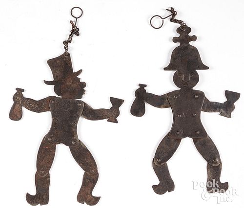 PAIR OF SHEET IRON ARTICULATED