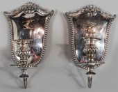 PAIR OF SHEFFIELD PLATE SINGLE