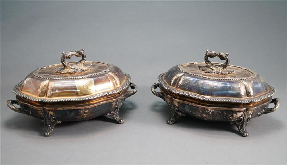 PAIR OF SHEFFIELD SILVER PLATE