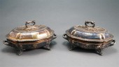 PAIR OF SHEFFIELD SILVER PLATE