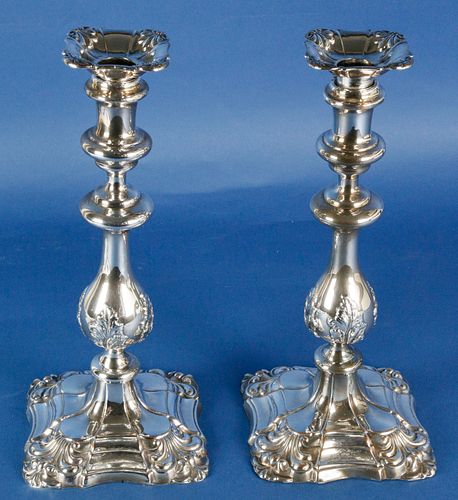 PAIR OF SHEFFIELD SILVER PLATED