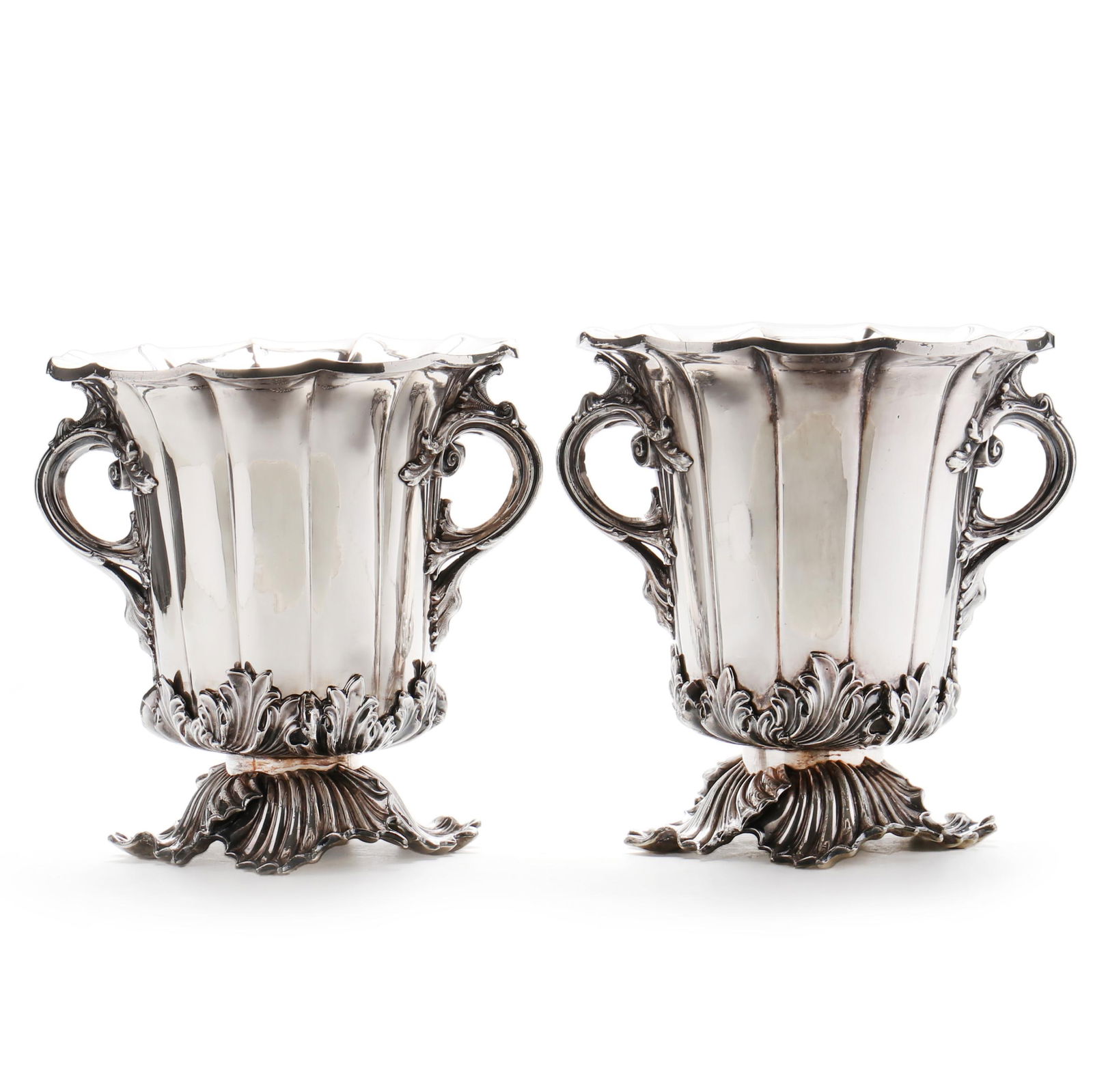 PAIR OF SHEFFIELD SILVER-PLATED