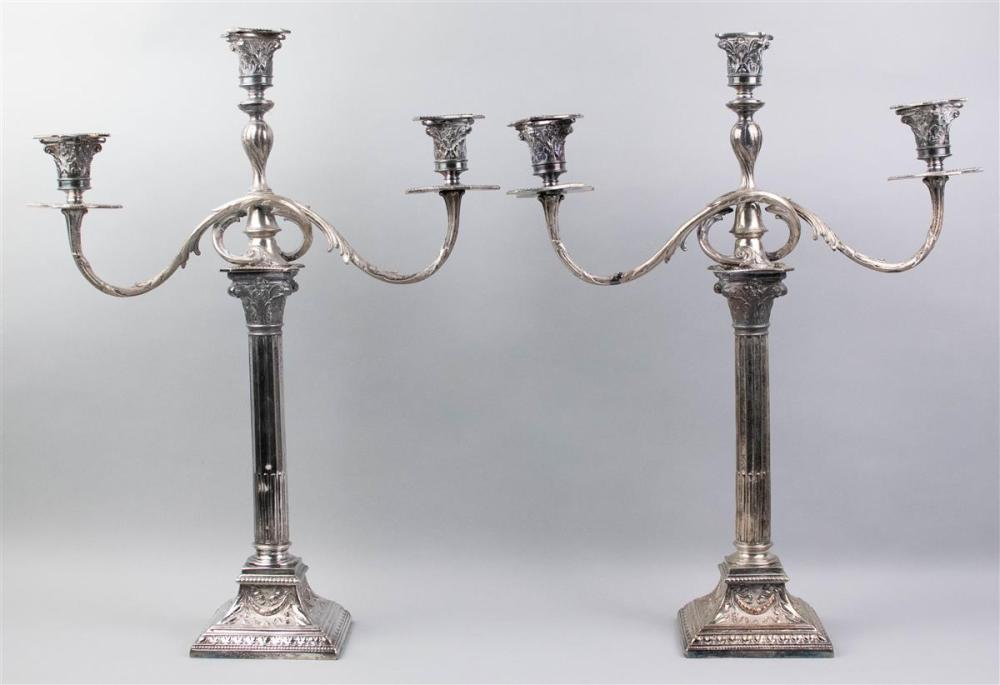 PAIR OF SHEFFIELD SILVERPLATED