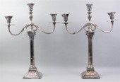 PAIR OF SHEFFIELD SILVERPLATED