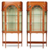 PAIR OF SHERATON REVIVAL PAINT