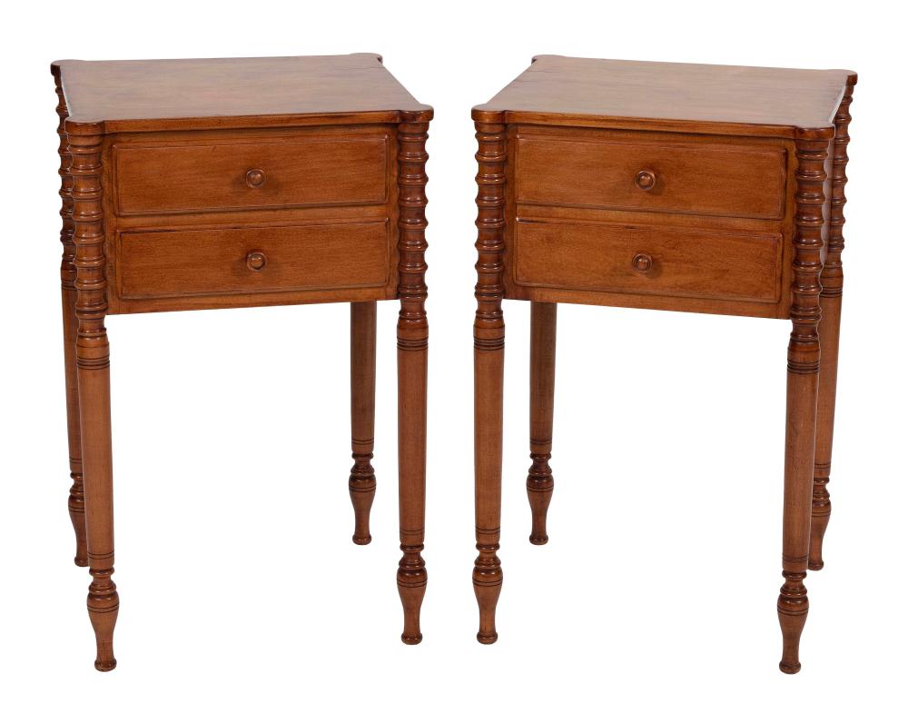 PAIR OF SHERATON-STYLE STANDS