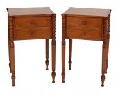 PAIR OF SHERATON-STYLE STANDS